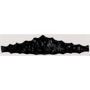 Sequin motif black (SKU# SMM222/BLK). Sold individually.