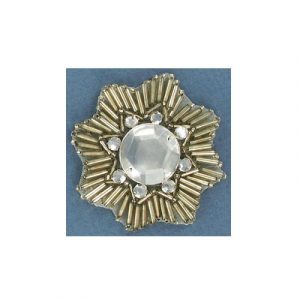 Appliques en paillettes, argent, 6cm (2.5"). Vendu separement. (SKU# SMTT31350/SI)
