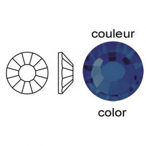 BULK - EN GROS! Preciosa chaton rose, machine cut, VIVA 12, ss20 size, montana color. (SKU# CRMV/SS20/220). Sold per pack of 1440