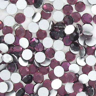 BULK - EN GROS! Chaton rose, ss30 size, amethyst color. (SKU# CRTT/SS30/202). Sold per pack of 288