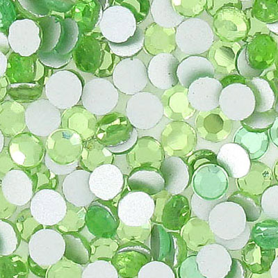 BULK - EN GROS! Chaton rose, grandeur ss40, peridot. Vendu en paquet de 144. (SKU# CRTT/SS40/222)