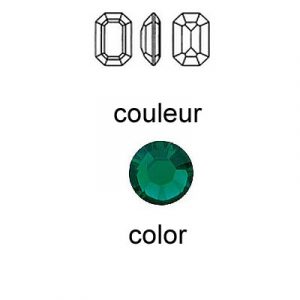 Crystal Swarovski 46102, Fancy Octagon. Emerald color. 8x6mm size (SKU# 46102/8X6/207) Sold per pack of 12