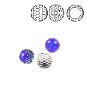 Crystal Swarovski 4861, Faceted Ball Fancy Stone. Heliotrope Z coating. 6mm size. (SKU# 4861/6MM/408) Sold per pack of 12