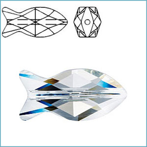 Swarovski 5727 Fish Beads