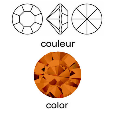 BULK - EN GROS! Preciosa machine cut chaton, Optima, pp24 size, hyacinth color. (SKU# CHMC/PP24/211). Sold per pack of 1440