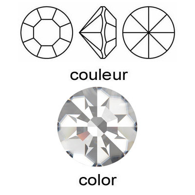 BULK - EN GROS! Preciosa machine cut chaton, Optima, ss39 size, crystal color. (SKU# CHMC/SS39/101). Sold per pack of 144