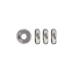Billes en métal, 8mm, laiton, espaceur, plaqué nickel. Vendu en paquet de 100. (SKU# MB4103/WH)
