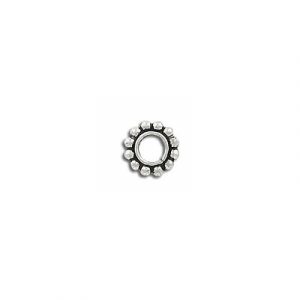 Metal bead, 8x2mm, rondelle, antique silver, inside diameter 4.30mm. (SKU# MBI4108/OXWH). Sold per pack of 100