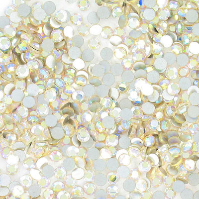 BULK - EN GROS! Chaton rose, hot fix, ss16 size, crystal AB color. (SKU# CRHF/SS16/301). Sold per pack of 1440 - Image 2