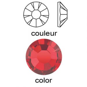 BULK - EN GROS! Preciosa chaton rose, MAXIMA, 15 facets, ss16 size, light siam. (SKU# CRMX/SS16/218). Sold per pack of 1440