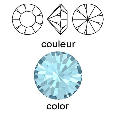 BULK - EN GROS! Preciosa machine cut chaton, MAXIMA, ss29 size, aqua bohemica color. (SKU# SS29/CHMX/203B). Sold per pack of 288