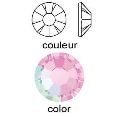 BULK - EN GROS! Preciosa chaton rose, MAXIMA, 15 facets, hotfix, ss20 size, vitrail light. (SKU# CRHF/MX20/403). Sold per pack of 1440