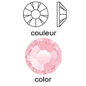 BULK - EN GROS! Preciosa chaton rose, MAXIMA, 15 facets, ss20 size, light rose color. (SKU# CRMX/SS20/216). Sold per pack of 1440